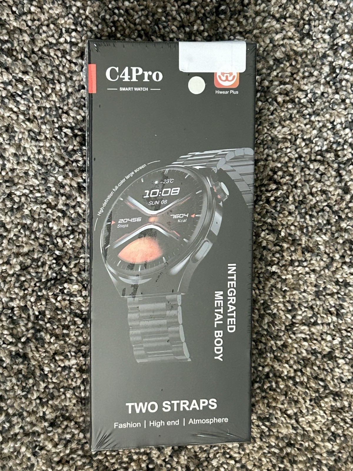 C4Pro Smart Watch Hiwear Plus Integrated Metal Body – Two Straps