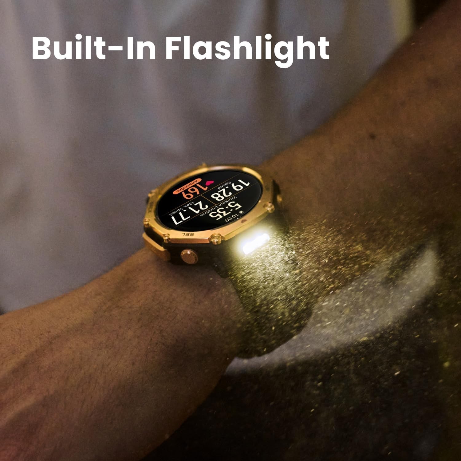 Amazfit T-Rex 3 Pro 48mm Outdoor Smart Watch AMOLED Display Built-in Flashlight