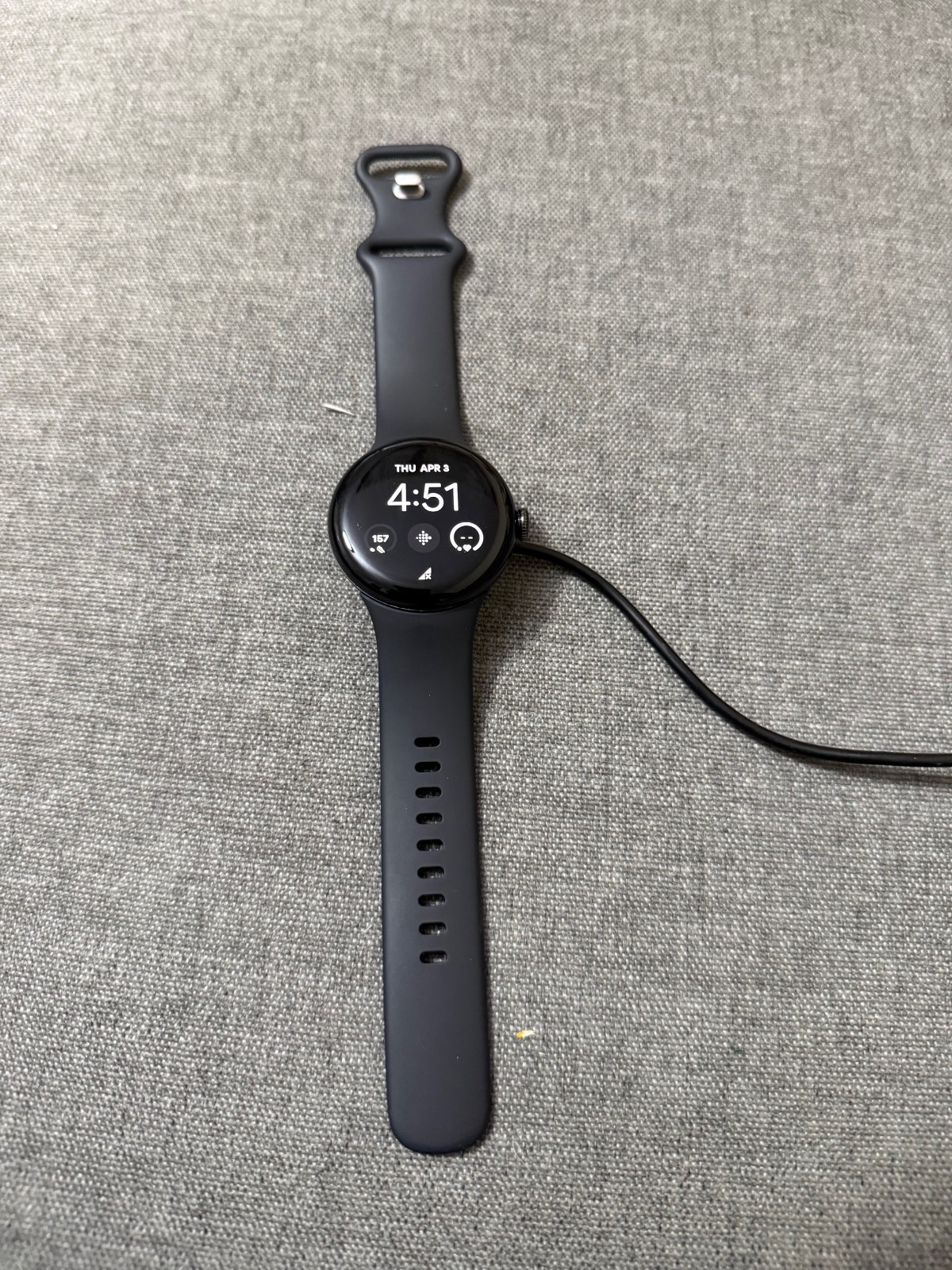Google Pixel Watch 2 41mm Matte Black Aluminum Case Wifi+LTE Obsidian Band
