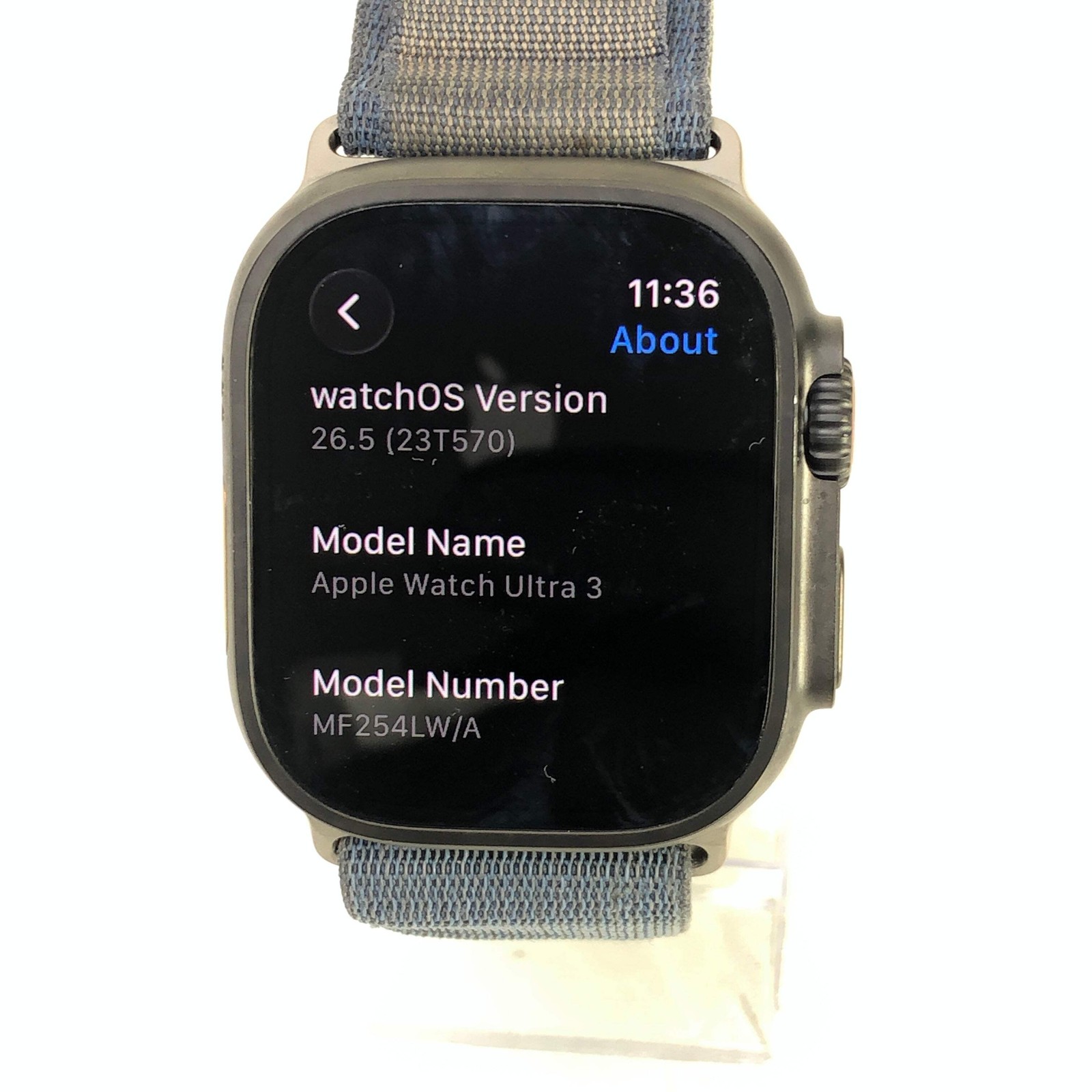 Unlocked Apple Watch Ultra 3 49MM Black Titanium Black Alpine Loop MF254LW/A