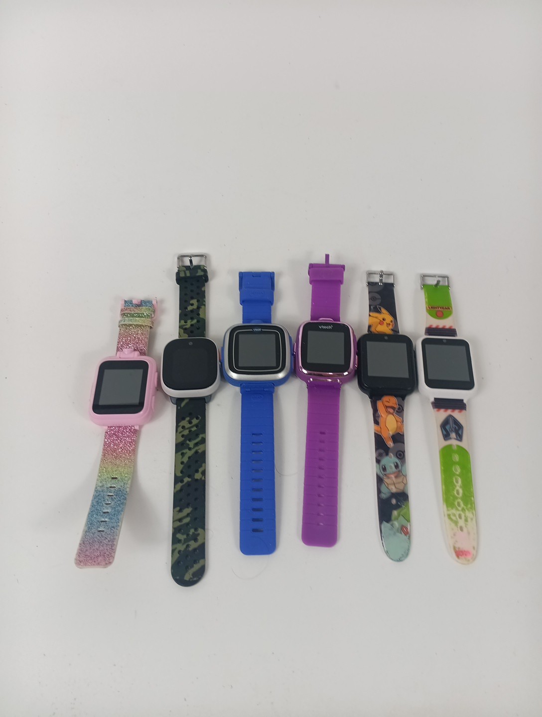 Lot of 6 Kids Smart Watches Untested -Parts or Repair Mixed Condition Sold As-Is