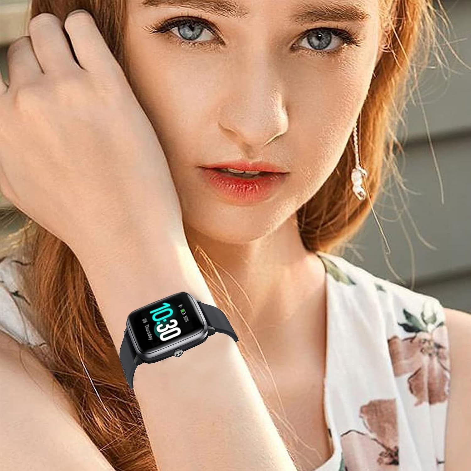 Silicone Band for ID205L – Breathable Black Strap for Active Lifestyles
