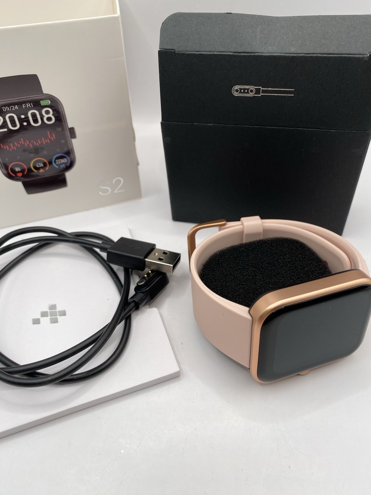 TOZO S2 Smart Watch Alexa Fitness Tracker Heart Monitor Touch Screen Waterproof