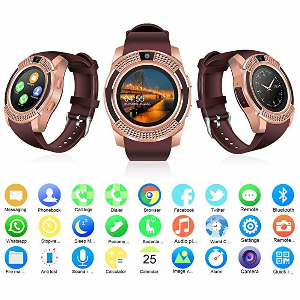Smart Watch Support SIM Card Sleep Monitor Bluetooth Wristwatch Make/Answer Call