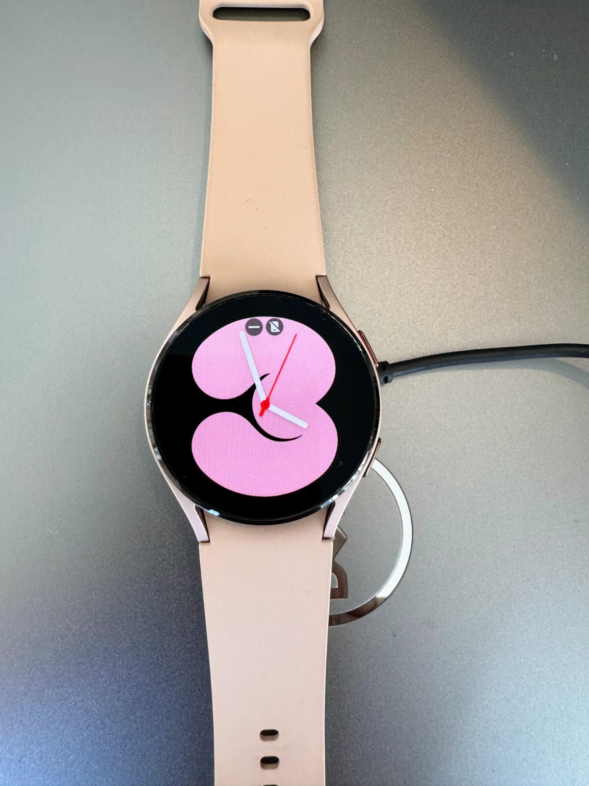 Samsung Galaxy Watch4 SM-R860 40mm Aluminum Case with Sport Band – Pink Gold…