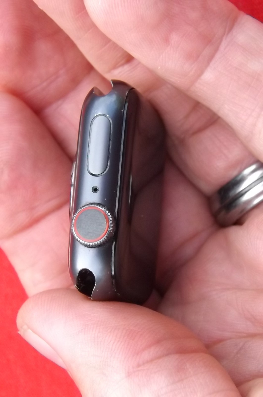 Apple Watch Series 6 40mm Silver Aluminum Case TURNS ON PARTS REPAIR NO BAND