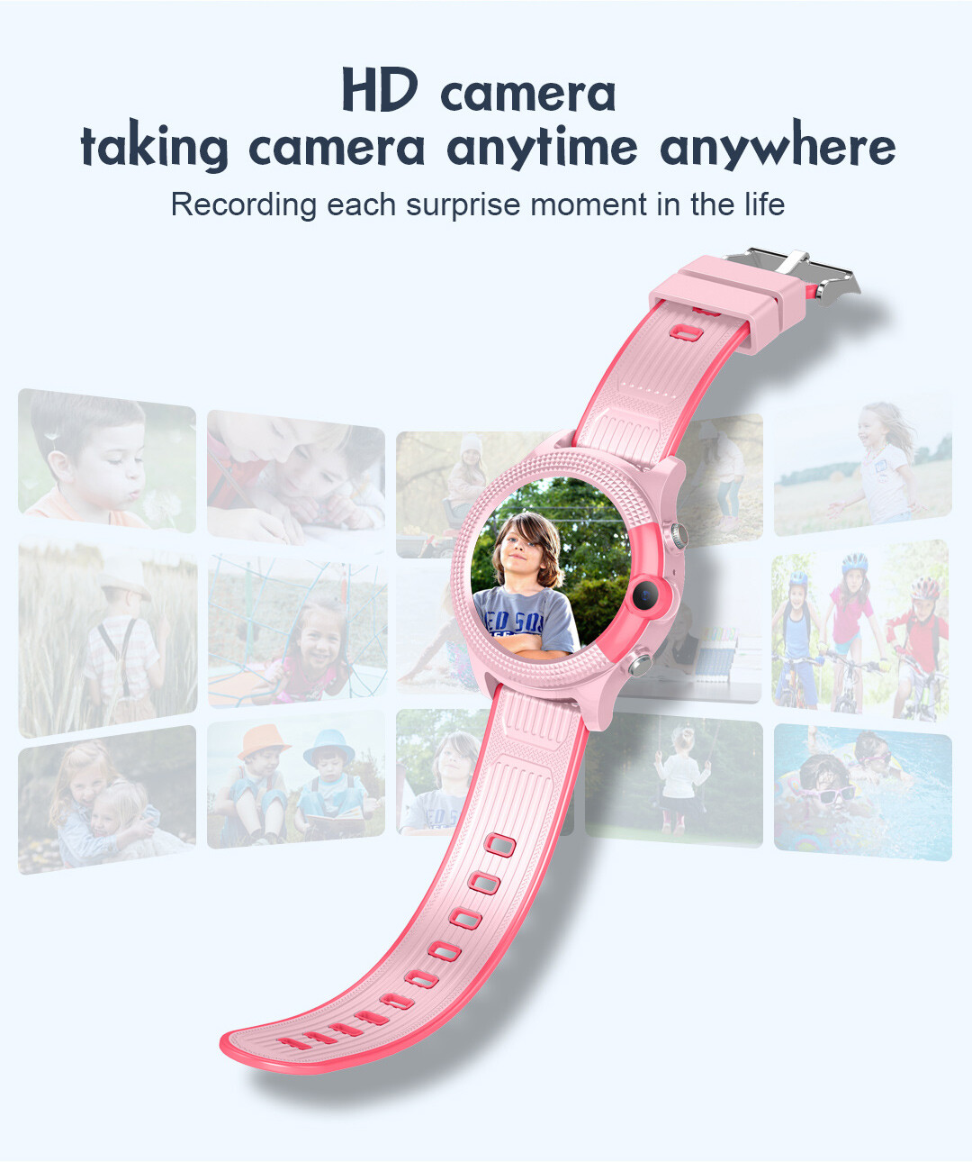 4G Kids Smart Watch Children Position Tracker GPS Video Call SIM Card Support