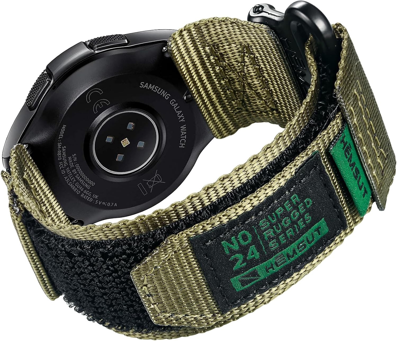 Quick Release Nylon Strap for Samsung Galaxy Watch 7/6/5 Pro/4/3, Amazfit GTR 3/