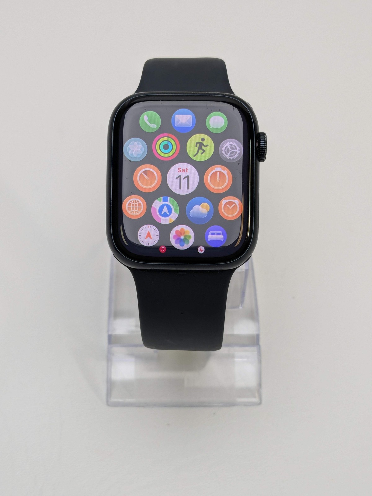 GPS Only Apple Watch Series 8 45MM Midnight Aluminum Black Sport Band MNVL3LL/A
