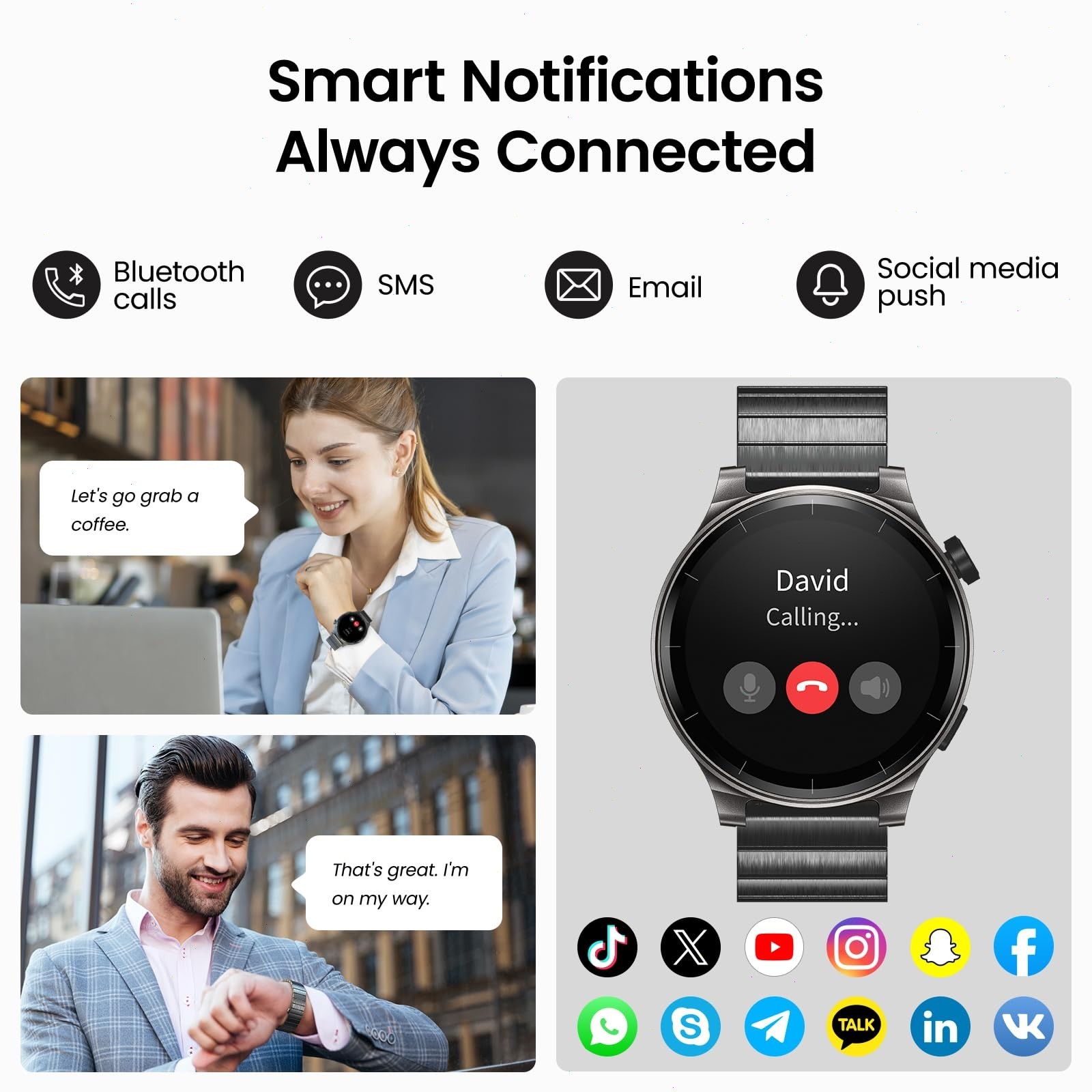 TOZO S5 Smart Watch 1.43″ AMOLED 100+ Modes Sport Fitness Watch