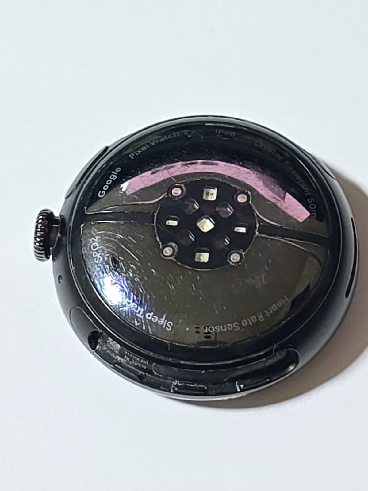 Google Pixel Watch 2 41mm Matte Black with Obsidian Black-cracked