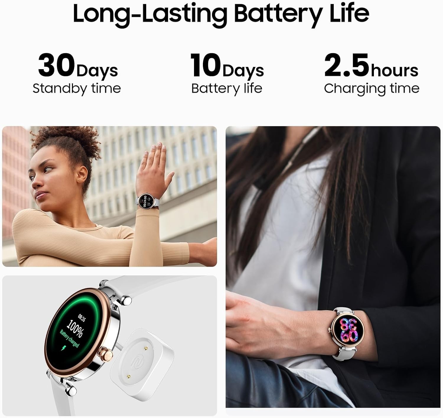 TOZO S8 AMOLED Smart Watch, 1.32″ HD Color Screen, Bluetooth Calls & Text Adults