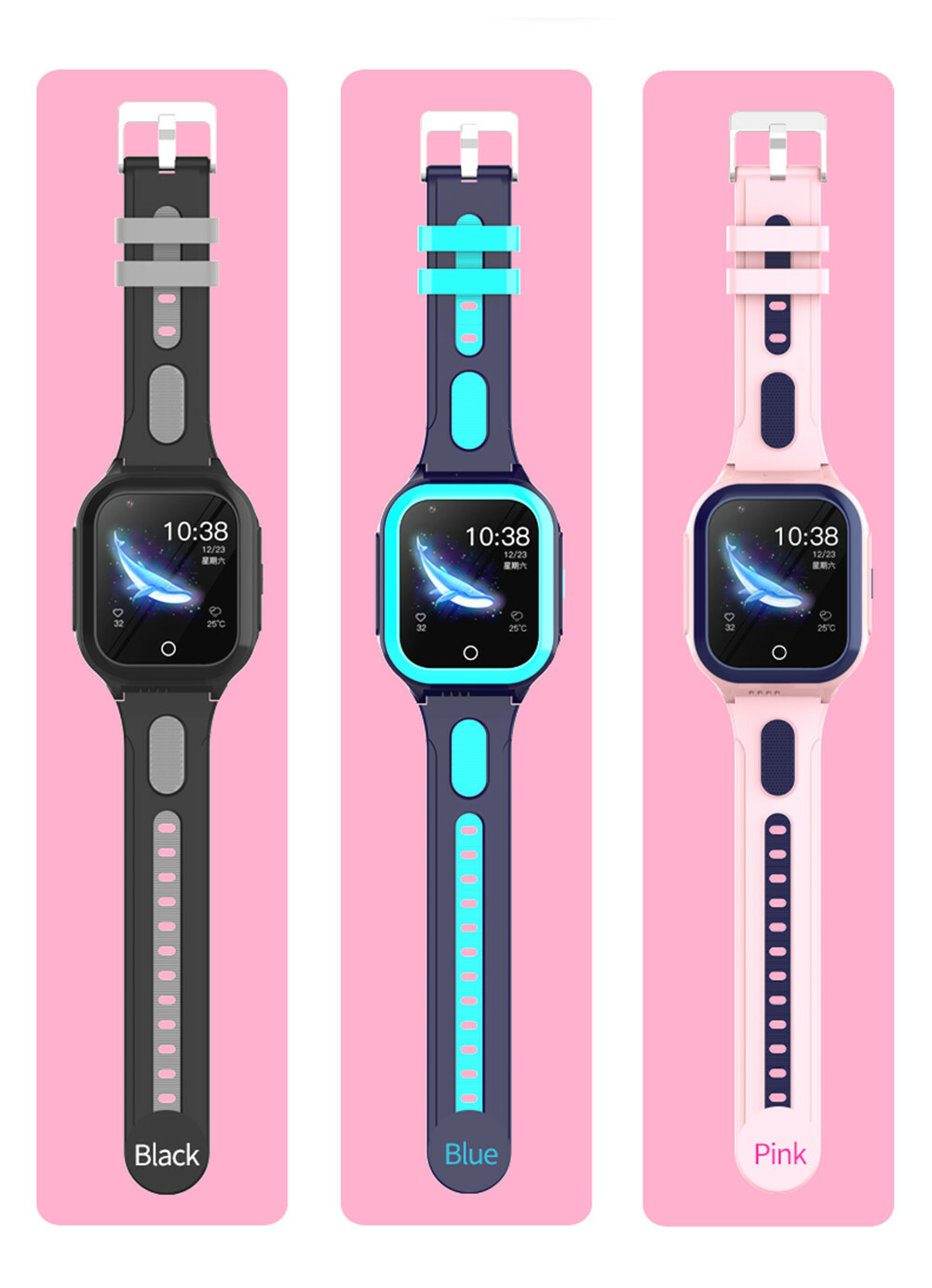 4G Smart Watch Kids Anti-Lost Phone Watch GPS Tracker SOS Video Call Camera