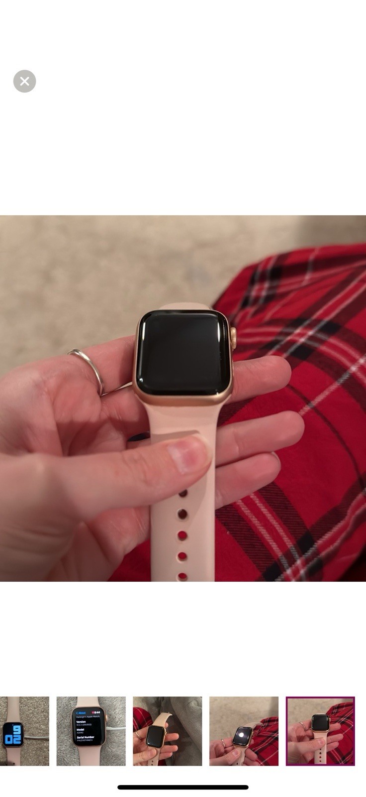 Apple Watch Series 5 40mm 32GB, A2092, Unlocked Rose Gold