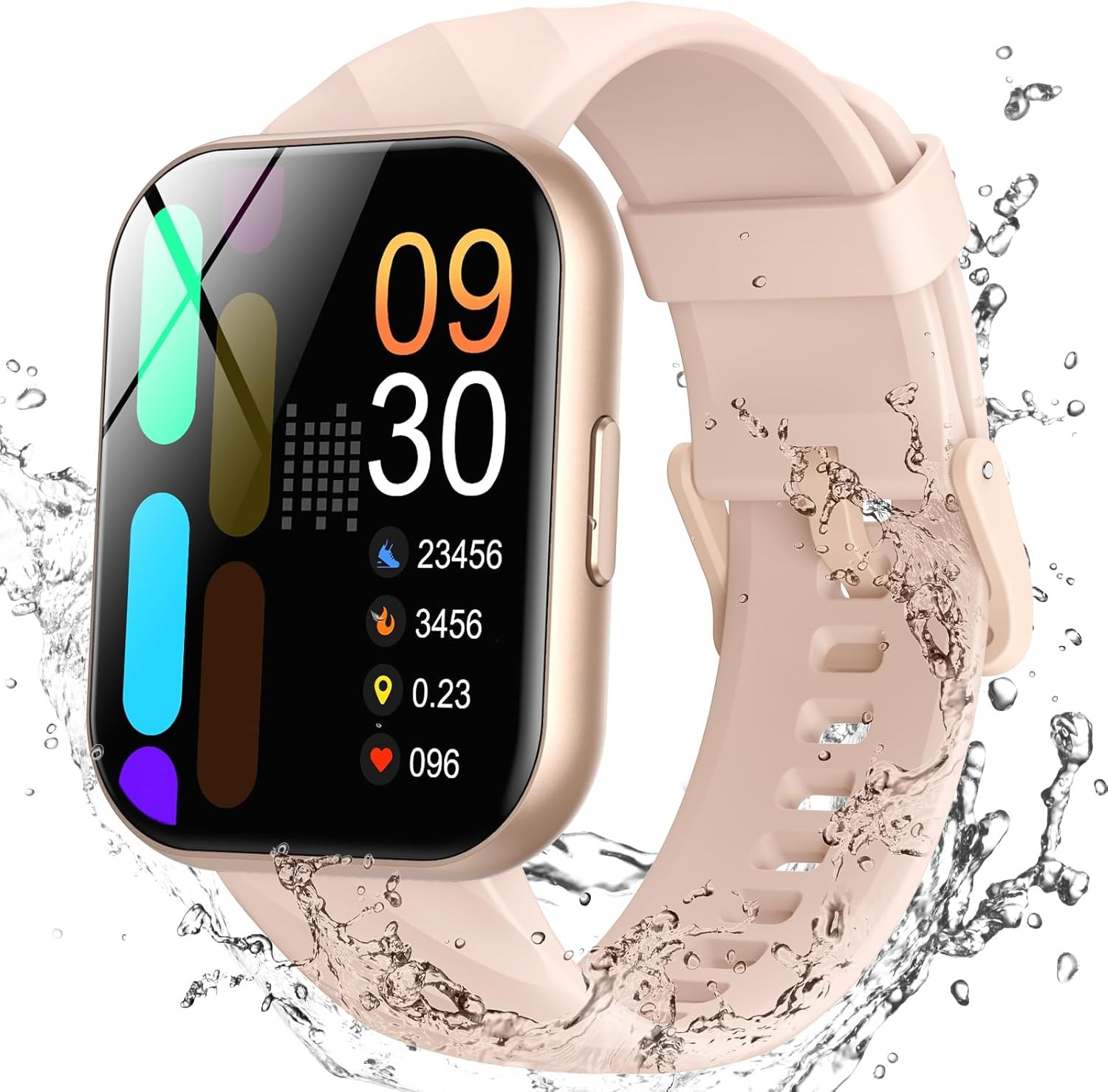 Parsonver Smart Watch, 5ATM Waterproof Swimming Watch, Fitness Activity Tracker