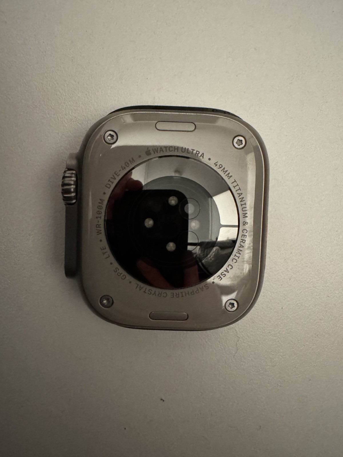 Apple Watch Ultra 1 49mm Titanium Case with Orange Alpine Loop