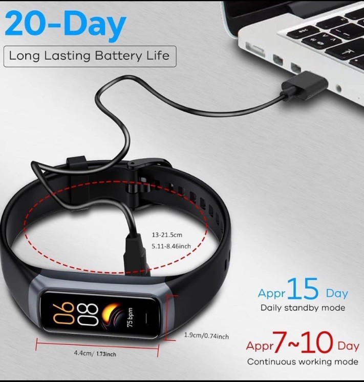 Reloj inteligente con monitor de frecuencia cardíaca y oxígeno en sangre US NEW