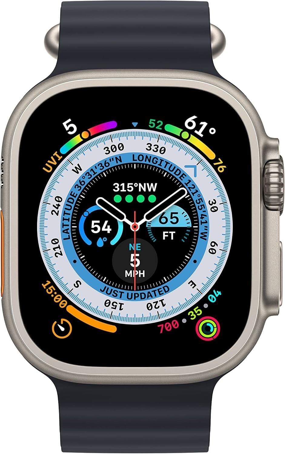 Apple Watch Ultra GPS + Cellular Midnight Ocean Band OS 32GB 49mm Titanium Case
