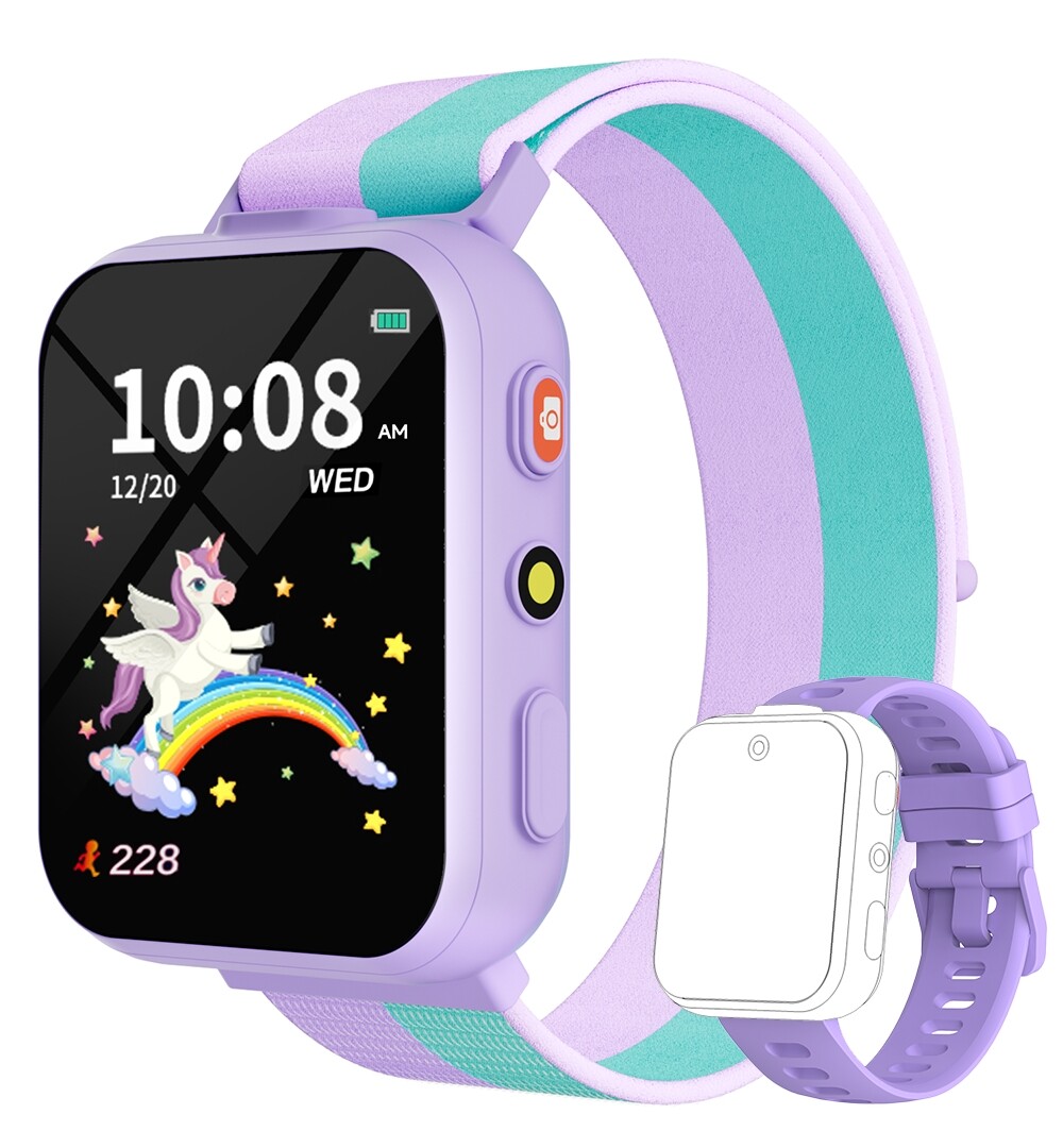 BIGGERFIVE Kids Smart Watch 1.8″ Fitness Tracker Pedometer with Puzzle Games Boy