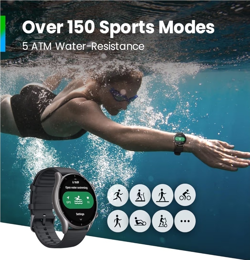 Amazfit GTR 3 Smart Watch for Android Phone iPhone with Alexa, GPS Fitness