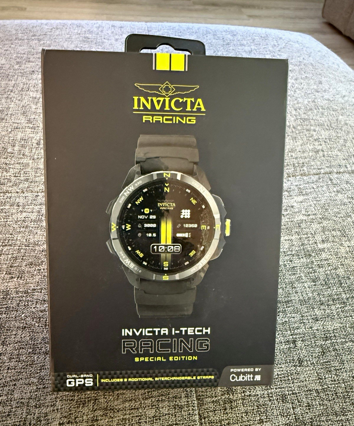Invicta I-Tech Racing Smartwatch GPS Offline Maps Barometer iOS/Android 3 Straps