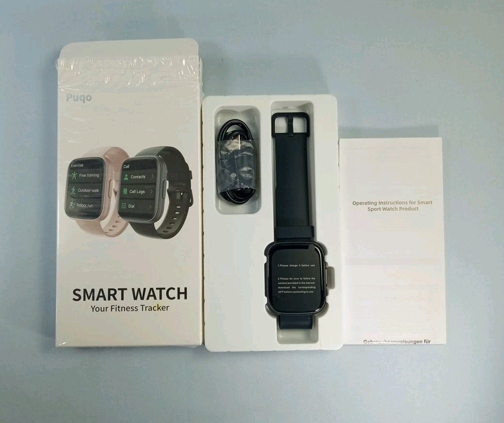 TWO Puqo Smart Watch T80 In Original Boxes & One Instructions & Two Chargers