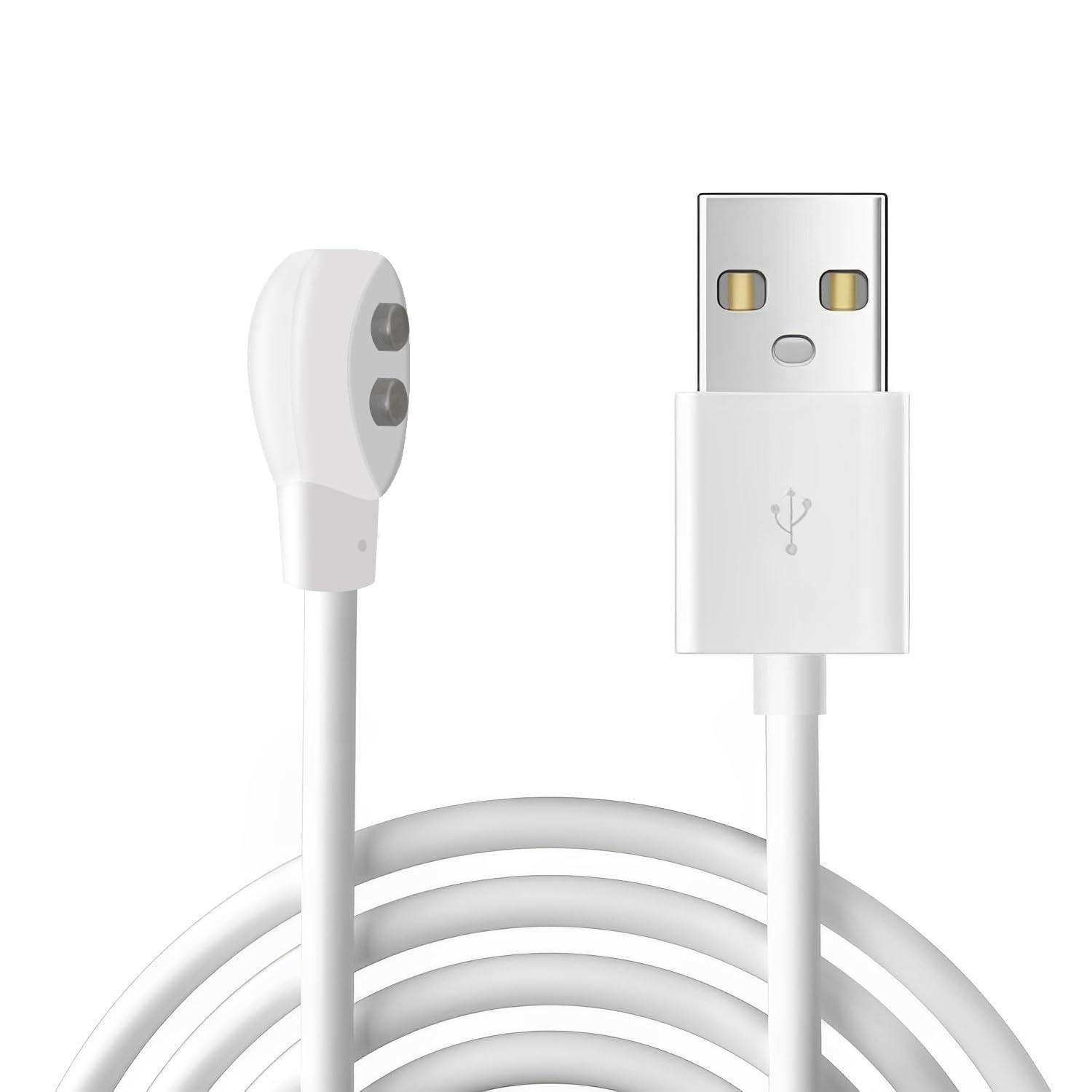 6mm Magnetic USB DC Charger Cable, 2.7ft Replacement Oval Base Charging Cord
