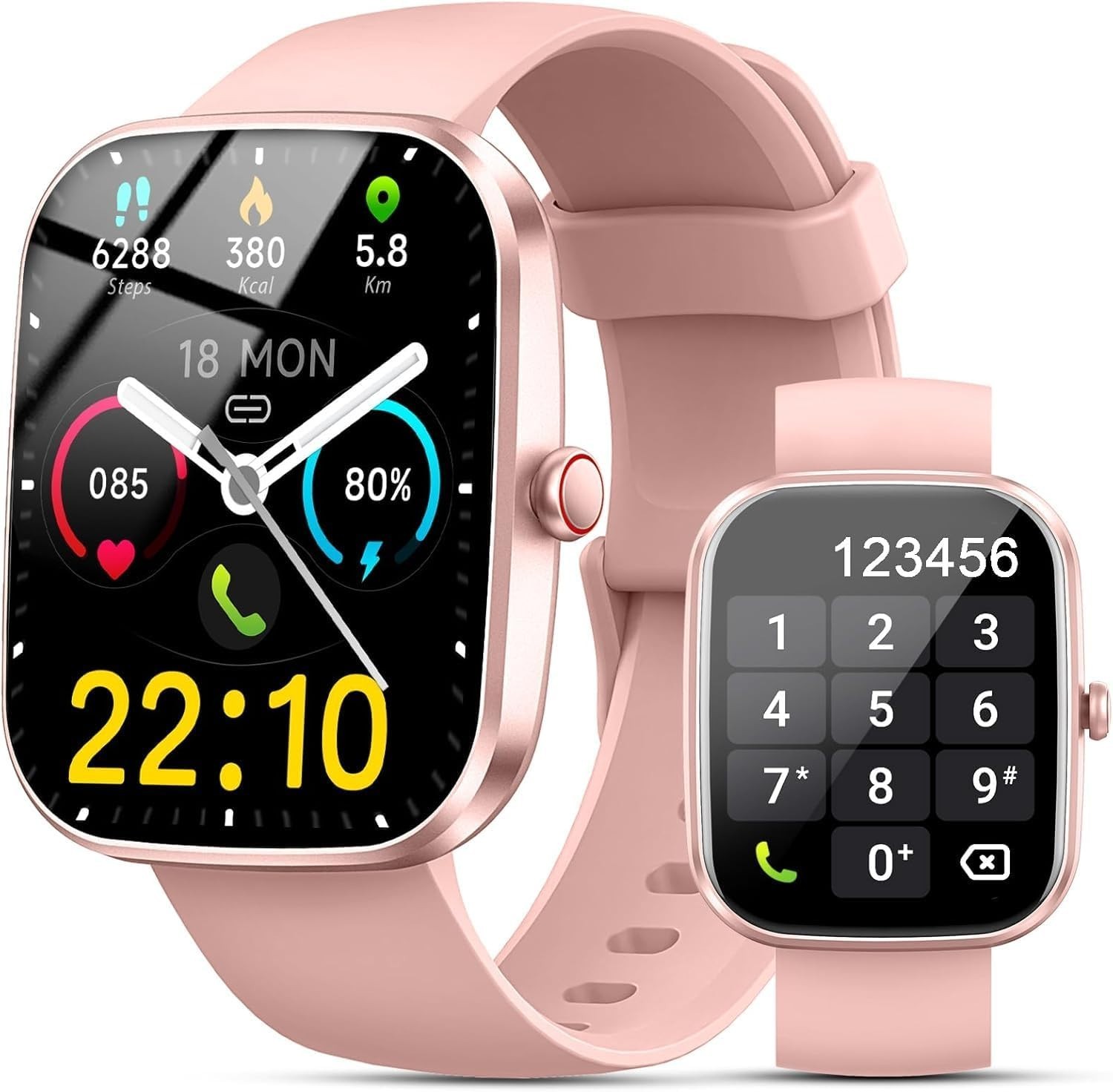 Smart Watch for Women Bluetooth Call IP68 Waterproof Heart Rate Android iPhone q