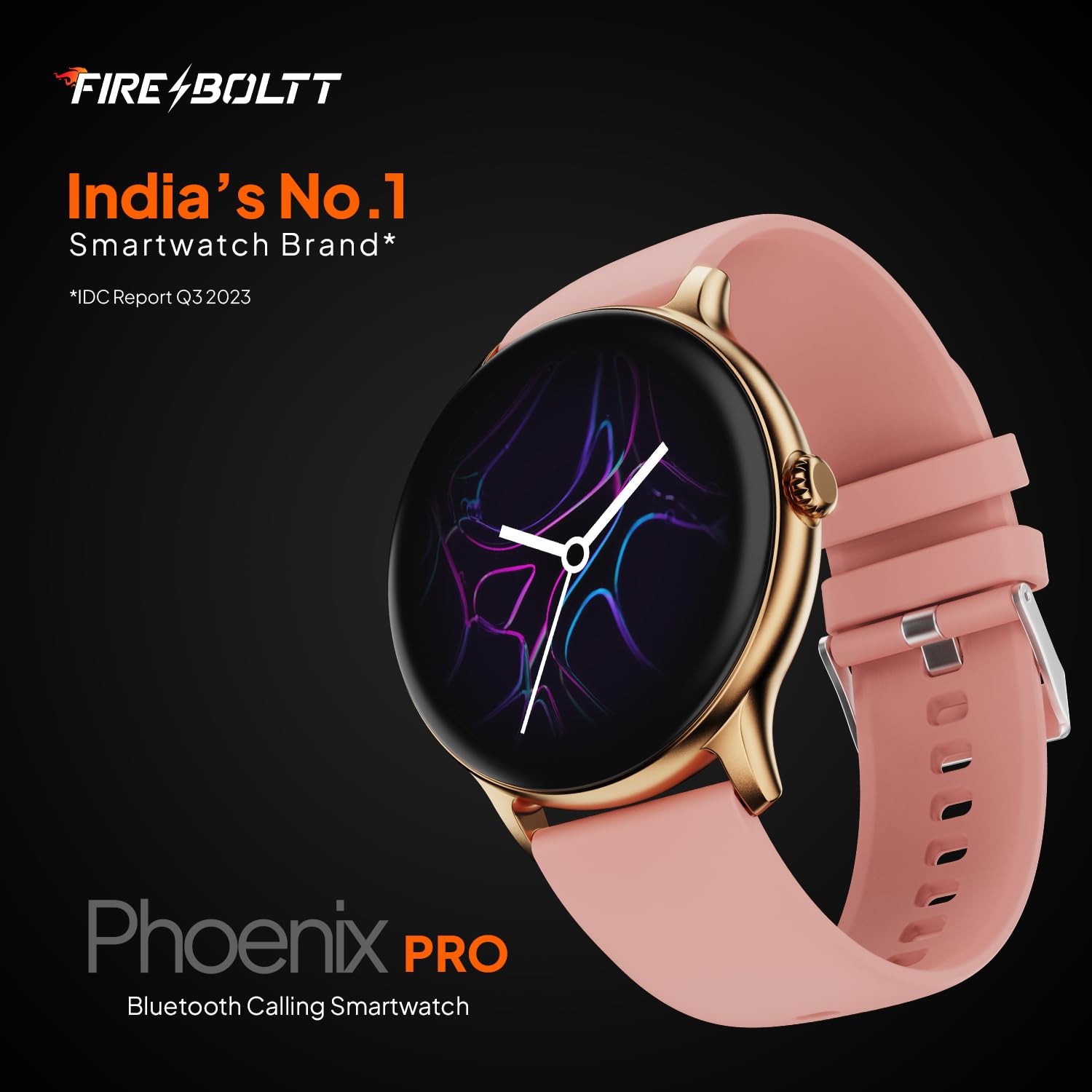 Fire-Boltt Phoenix Pro 35.3Mm 1.39 Inch Bluetooth Calling Smart Watch Ai Voice