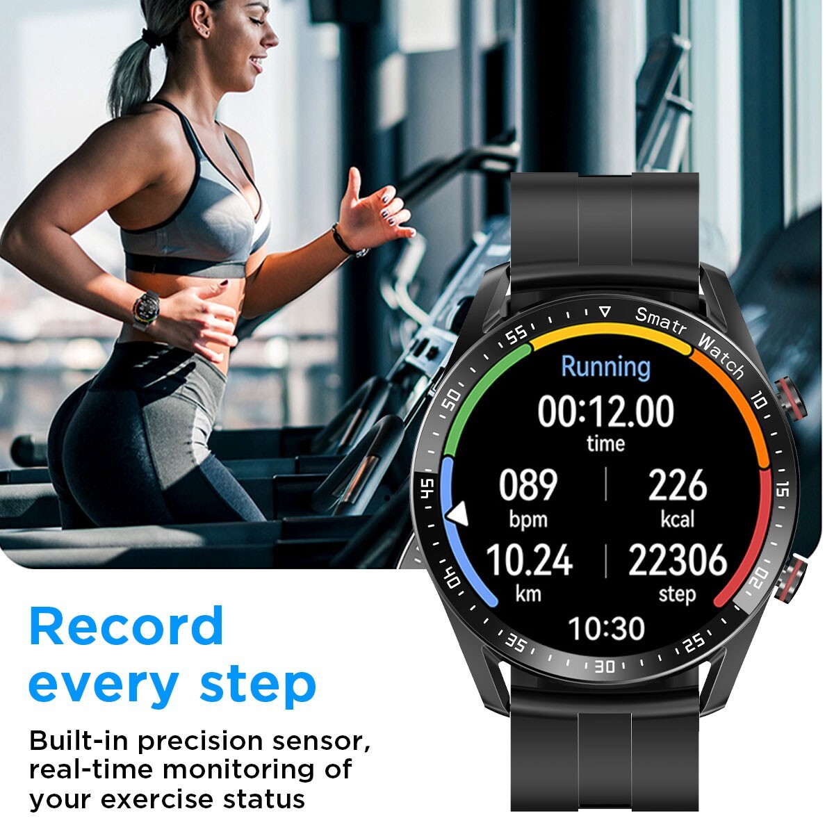 Smart Watch For Men/Women Waterproof Sports Watch Bluetooth Call iPhone Samsung