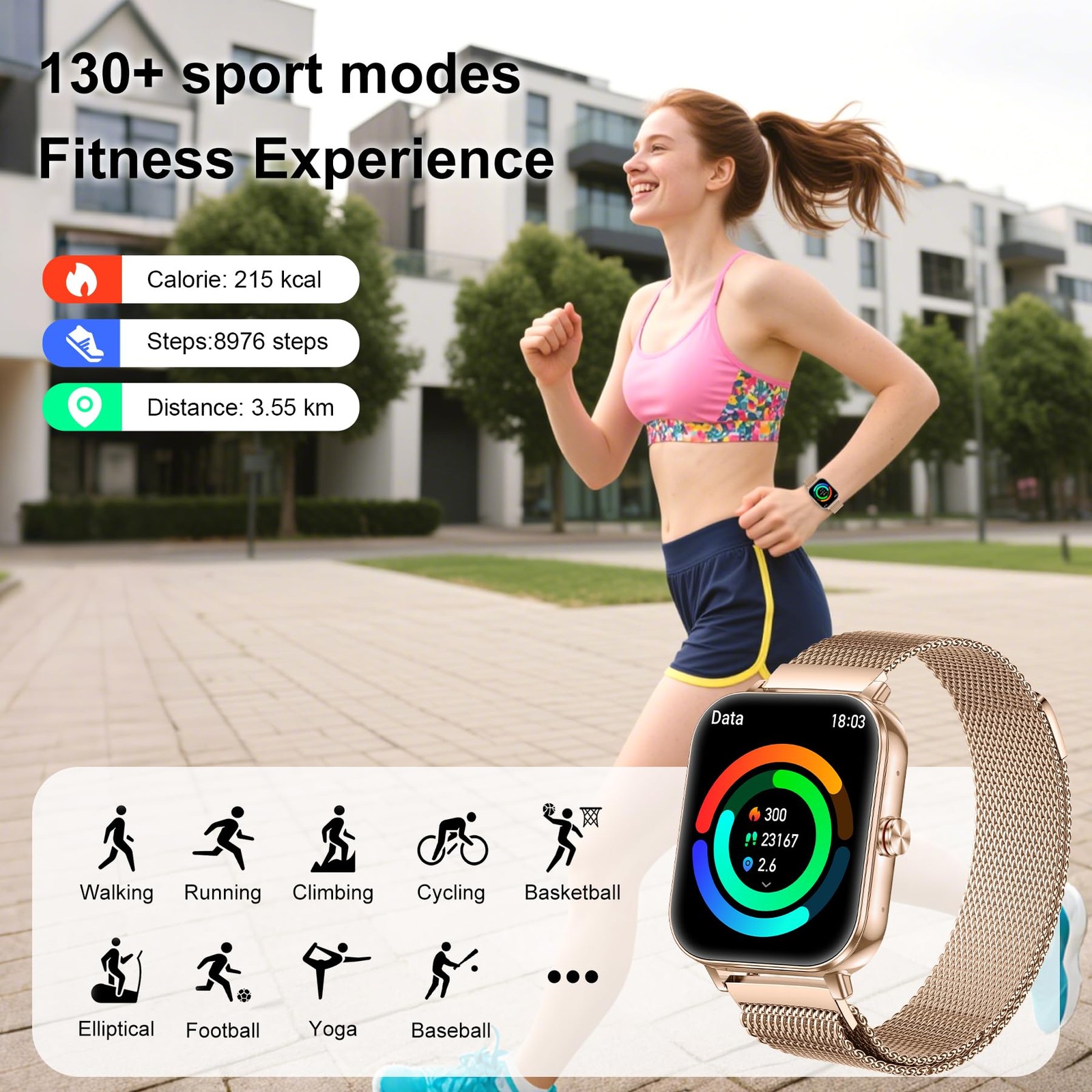 Lefitus Smart Watches For Women 1000Mah Battery Lasts 20 Days 1.85Hd Smart