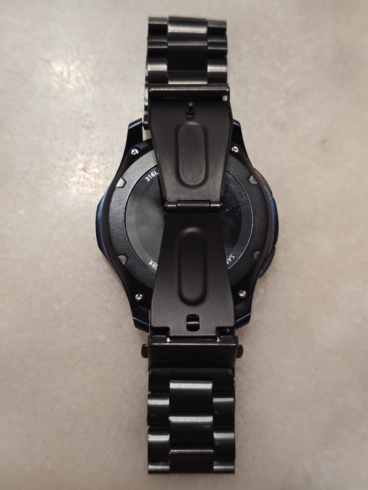 Samsung Gear S3 Frontier SM-R765T 46mm Black Gray Smart Watch Parts/Repair/As Is