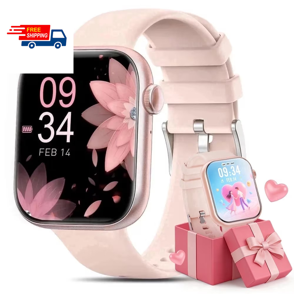 HD Smart Watch for Men and Women, Bluetooth Calls, 120+ Sports Modes, IP68 Water