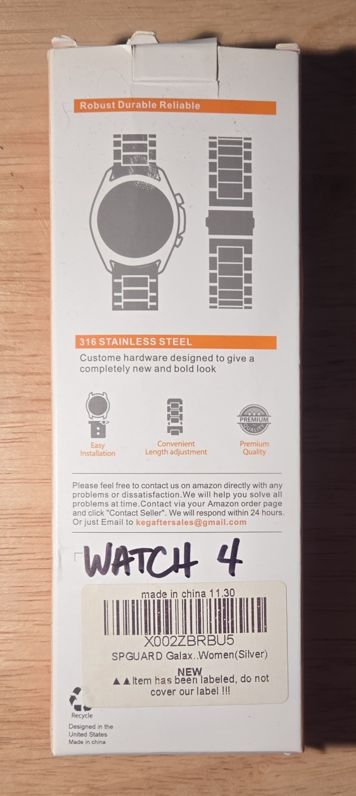 Samsung Galaxy Watch4 Classic SM-R880 42mm White & Silver Stainless Steel Bands