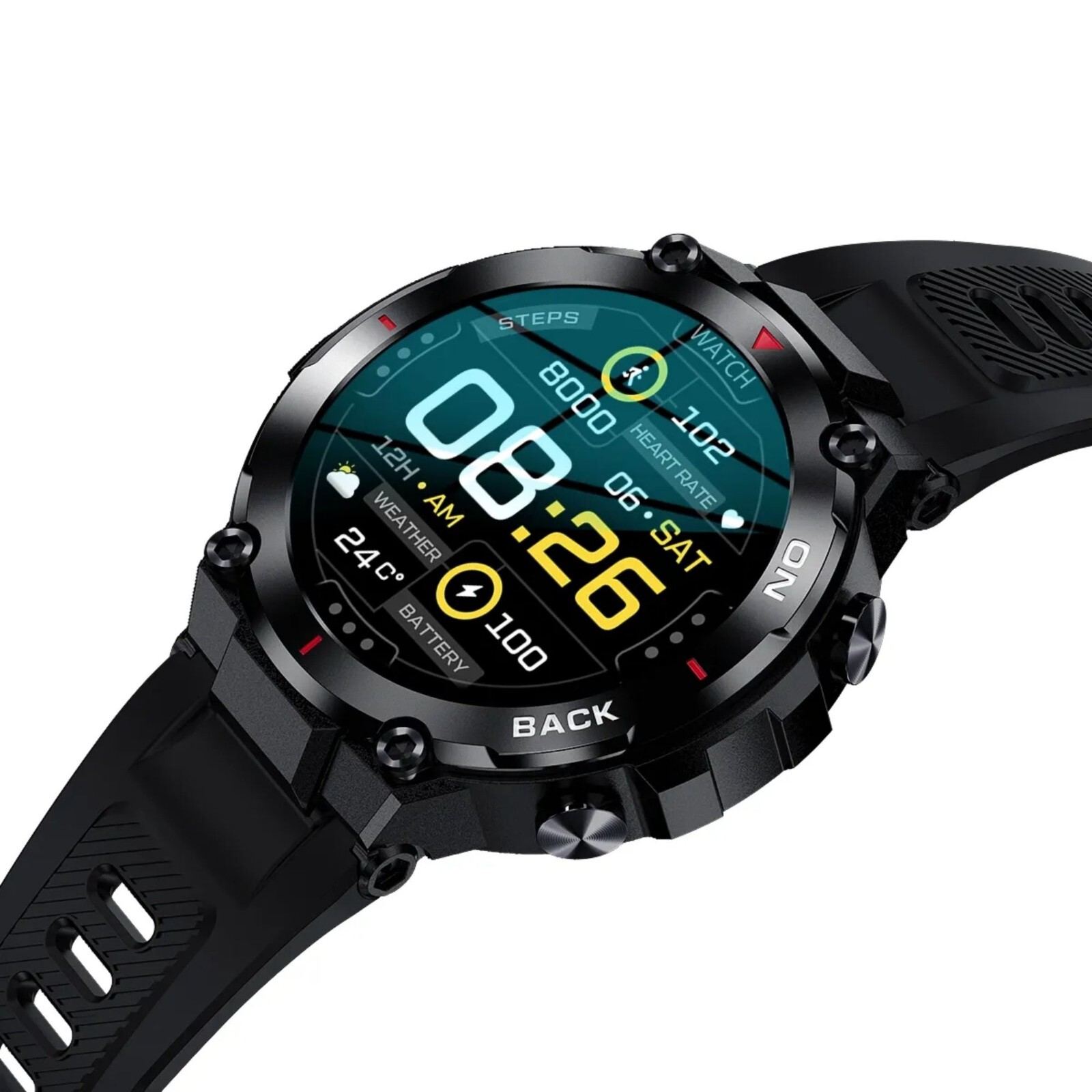 Advanced Fitness Smartwatch for Android/Apple iOS Phones Bluetooth True GPS