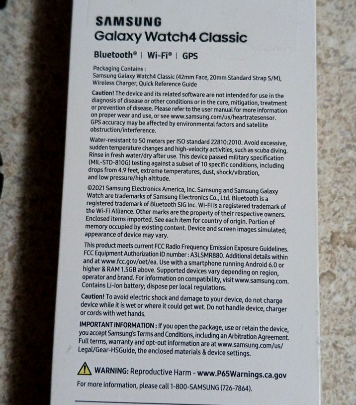 MINT Samsung Galaxy Watch4 Classic 42mm R880 WiFi GPS