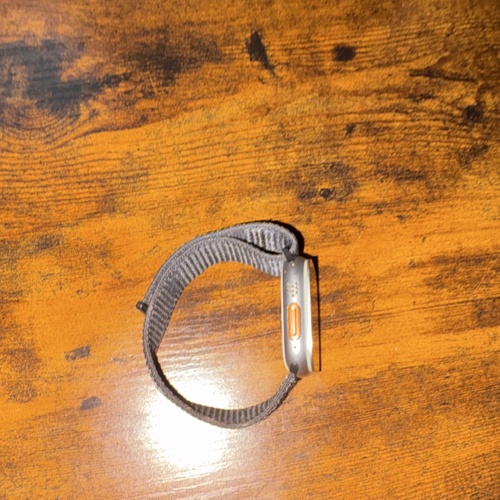 Apple Watch Ultra 49mm Titanium Silver, Black Nylon Band, Touchscreen