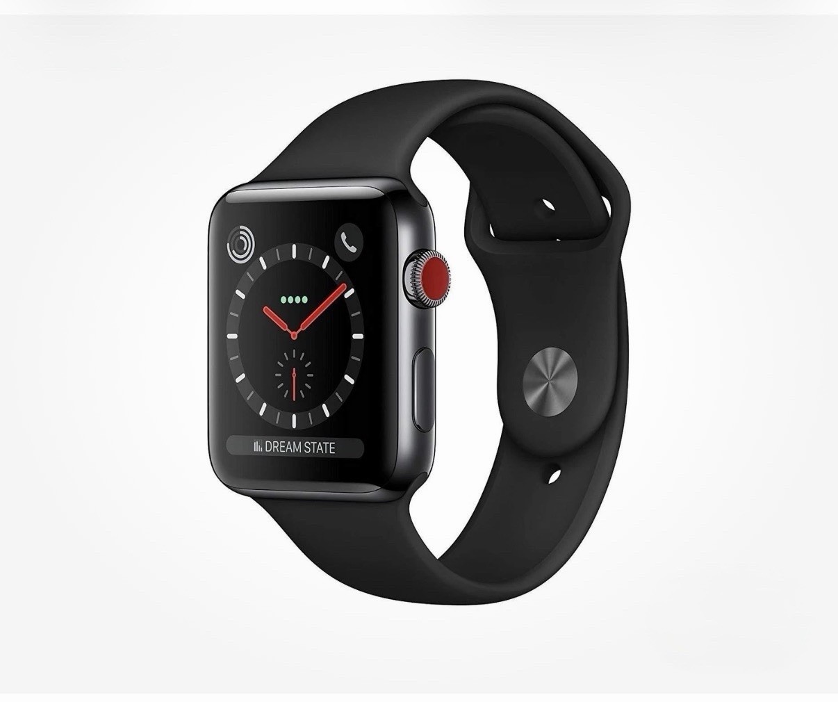 Apple Watch Series 3 42mm Aluminum Case, Composite Black, + GPS