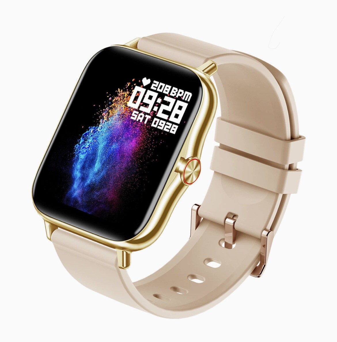 UnoSounds Uwatch1 Smart Watch With Earbuds | 1.69″ Touch Screen | Rose Gold
