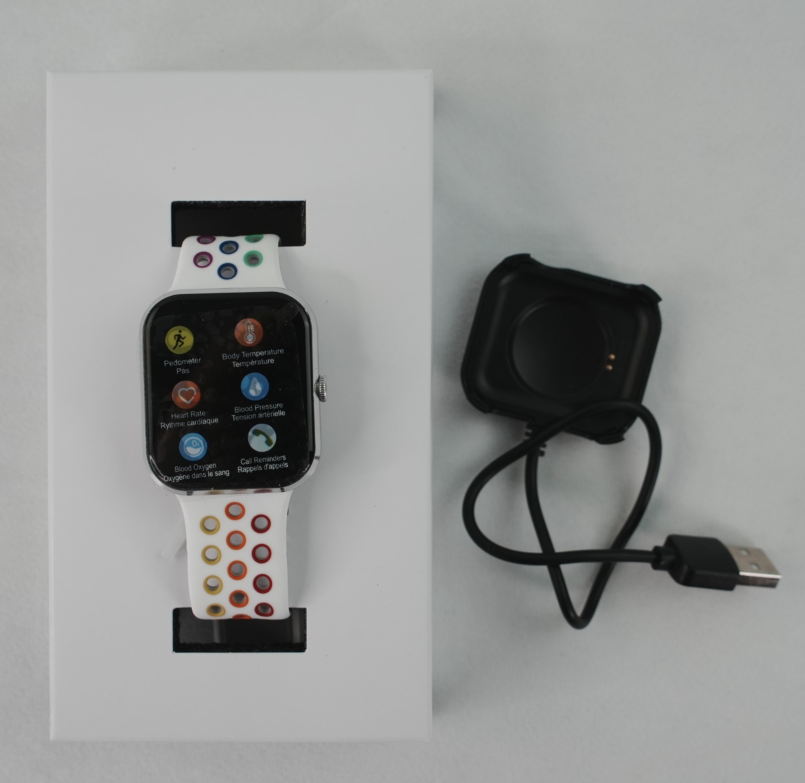 iTime Elite Health & Fitness Body Temperature Smartwatch w/ Heart Rate Monitor
