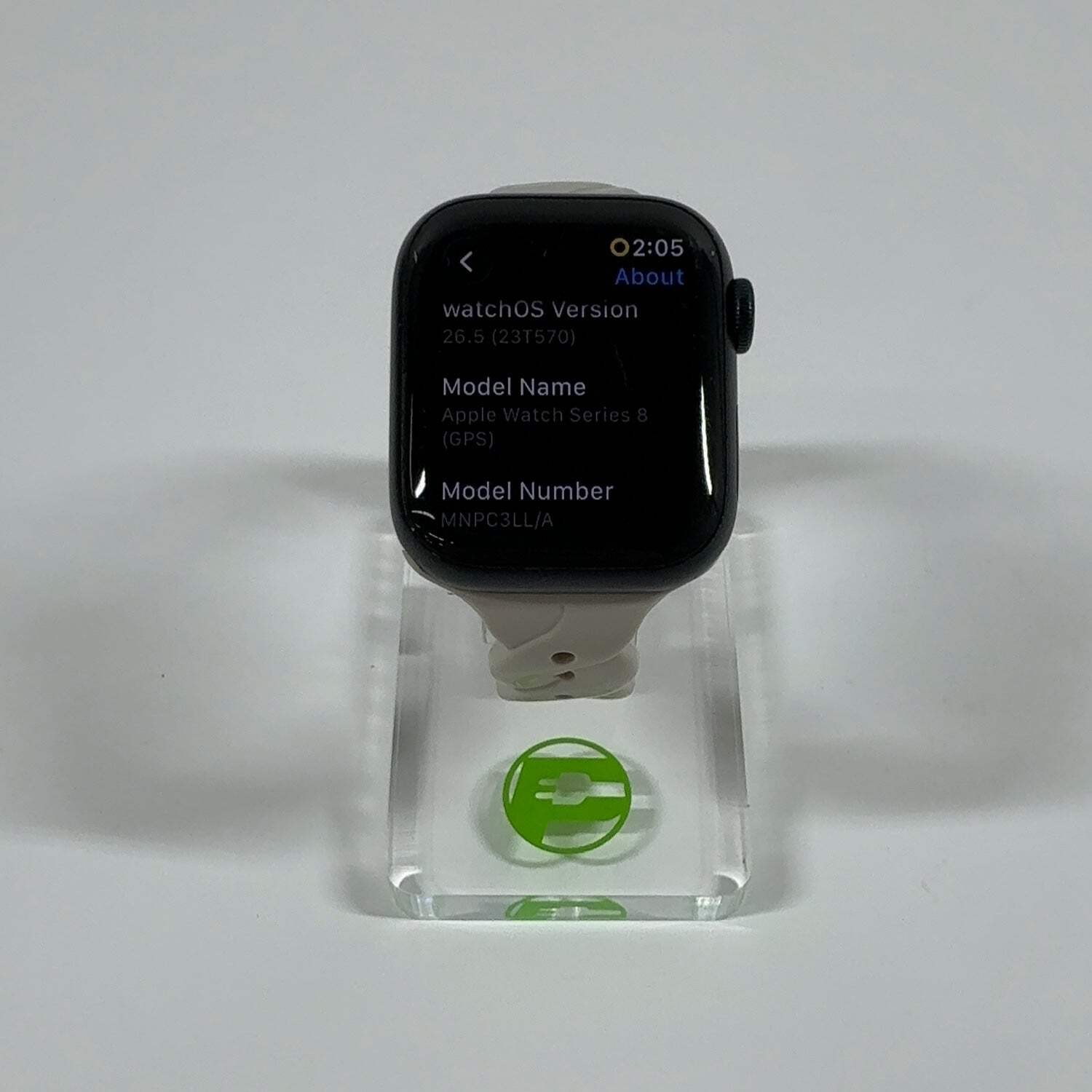 GPS Only Apple Watch Series 8 41MM Midnight Aluminum Aftermarket Band MNPC3LL/A