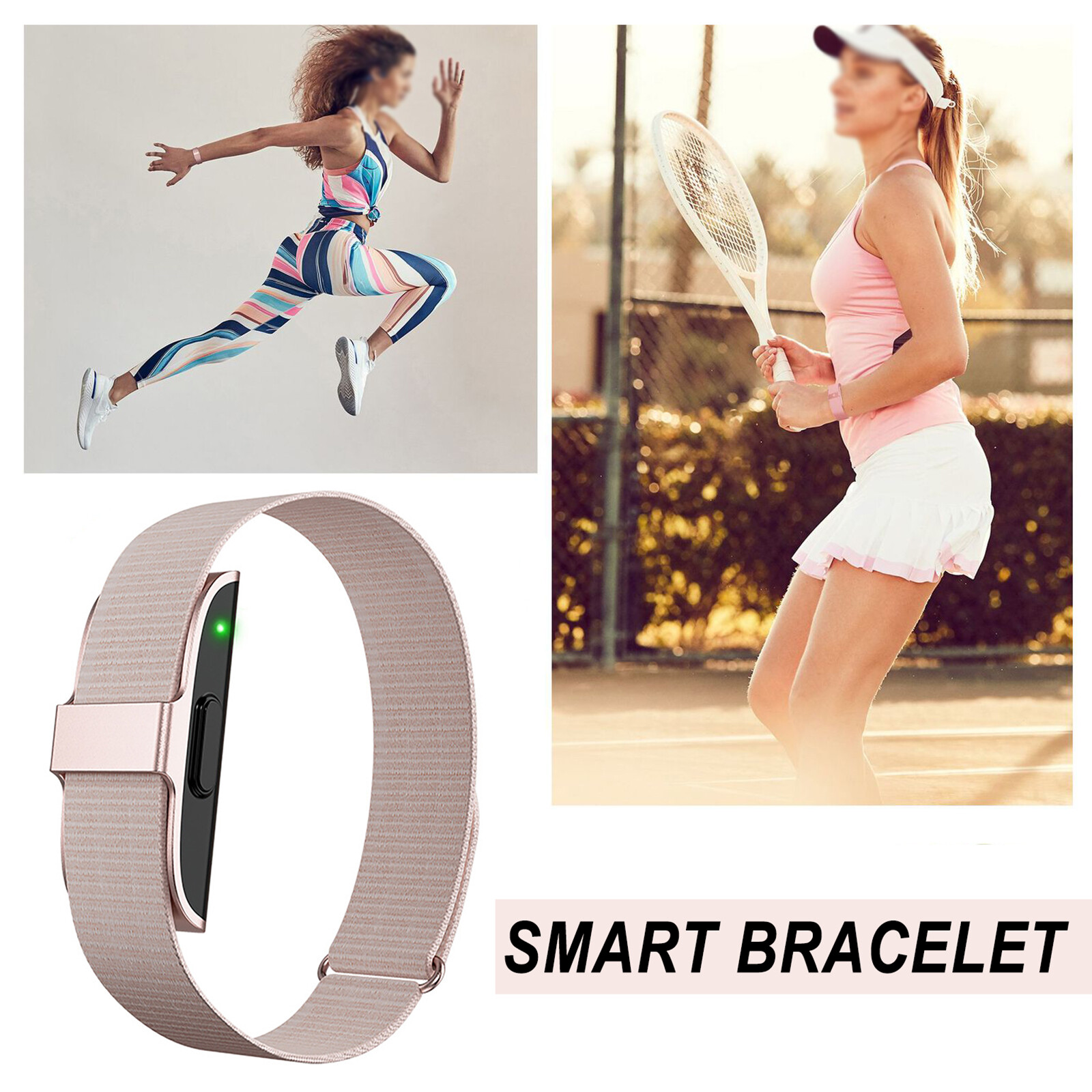 Sports Fitness Tracker Smart Health Bracelet Heartrate Blood Pressure Monitoring