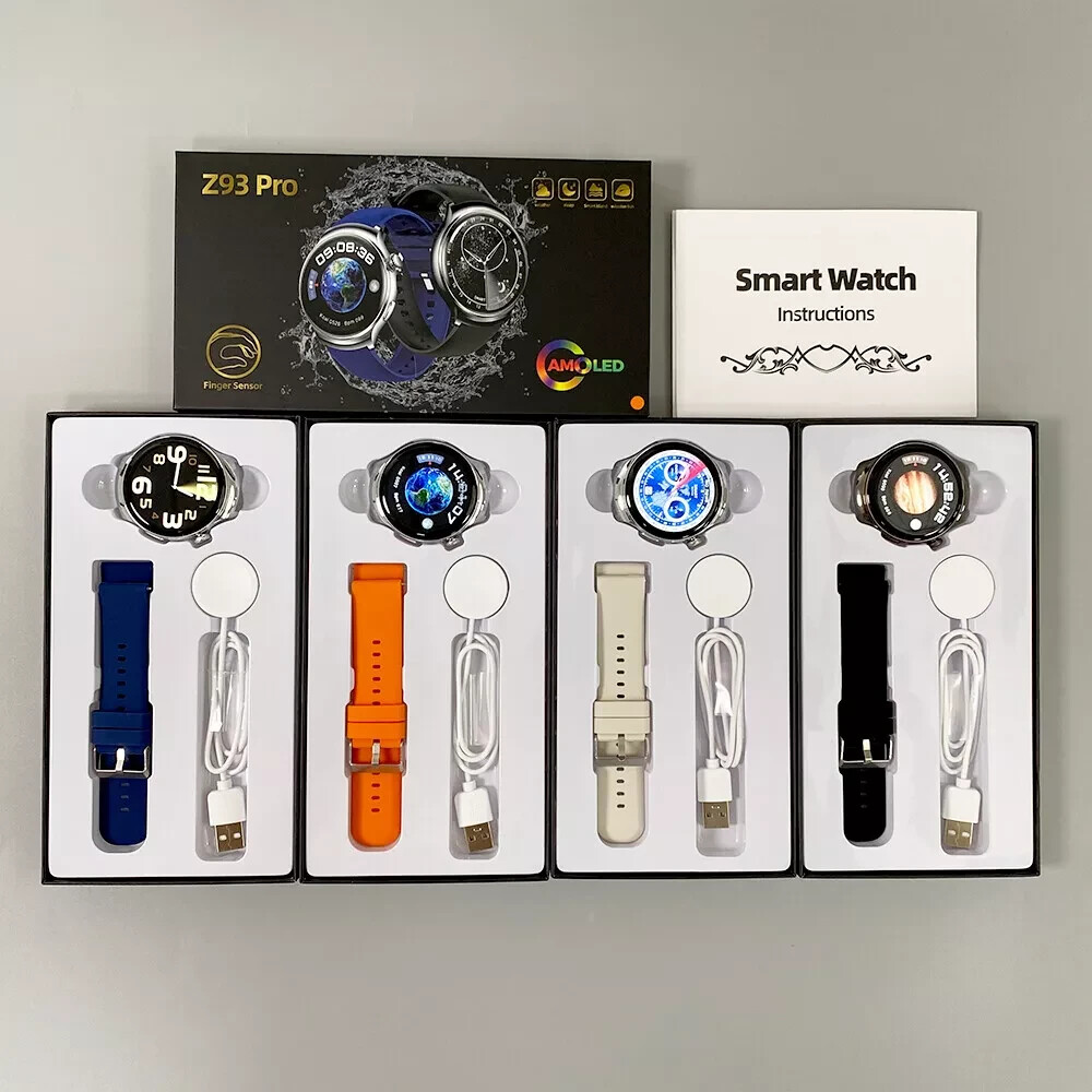 Z93 Pro – Round 1.5inch HD Screen – Pro Smart Watch-Blue Band- New Low Price
