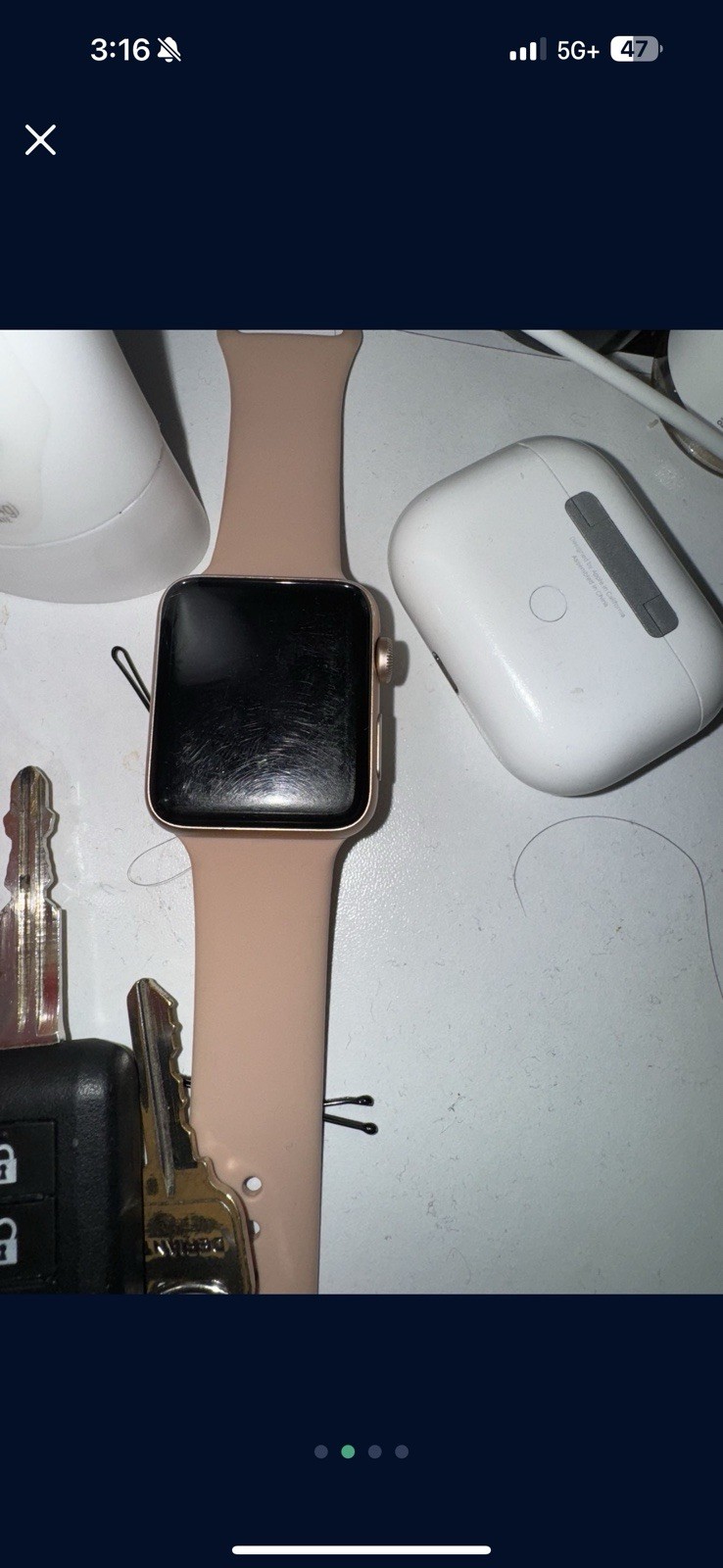 APPLE Watch Series 3 GPS LTE – 42MM Aluminum Case A1861 – Rose Gold