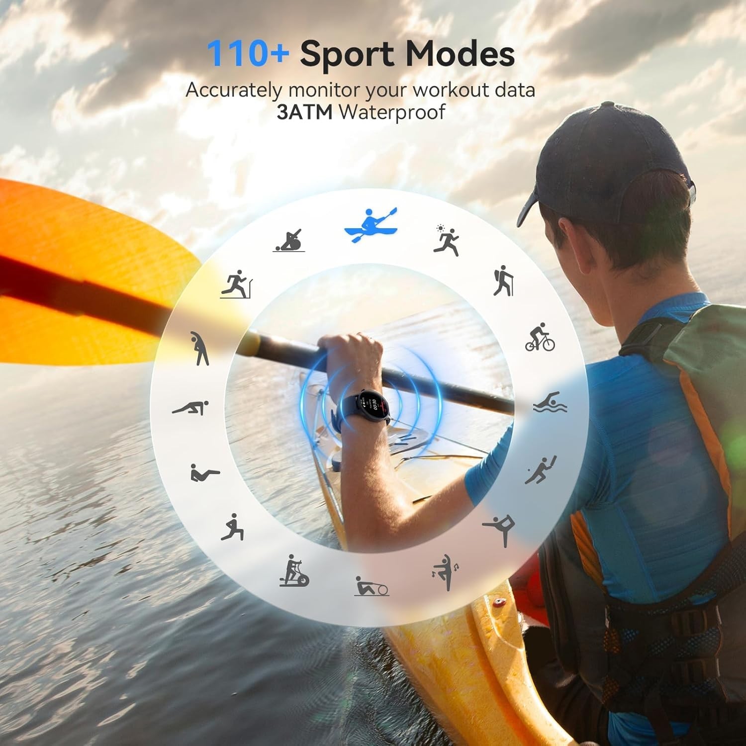 Luxury Smart Watch for Men & Women – AMOLED Fitness Tracker with SpO2 Monitoring