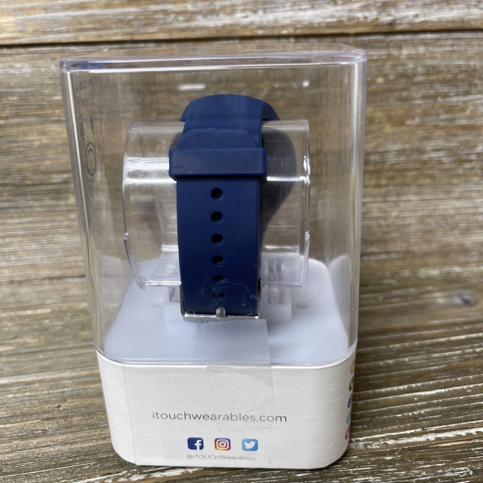 New! iTouch Curve SmartWatch Android & iOS Compatible- Black & Navy Blue