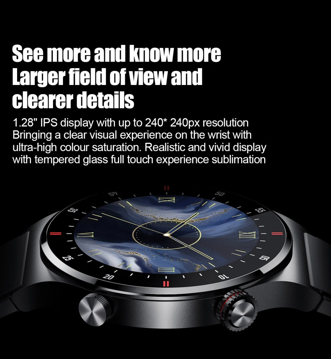 Smart Watch For Men Bluetooth Call Fitness Tracker IP67 Waterproof iOS Android