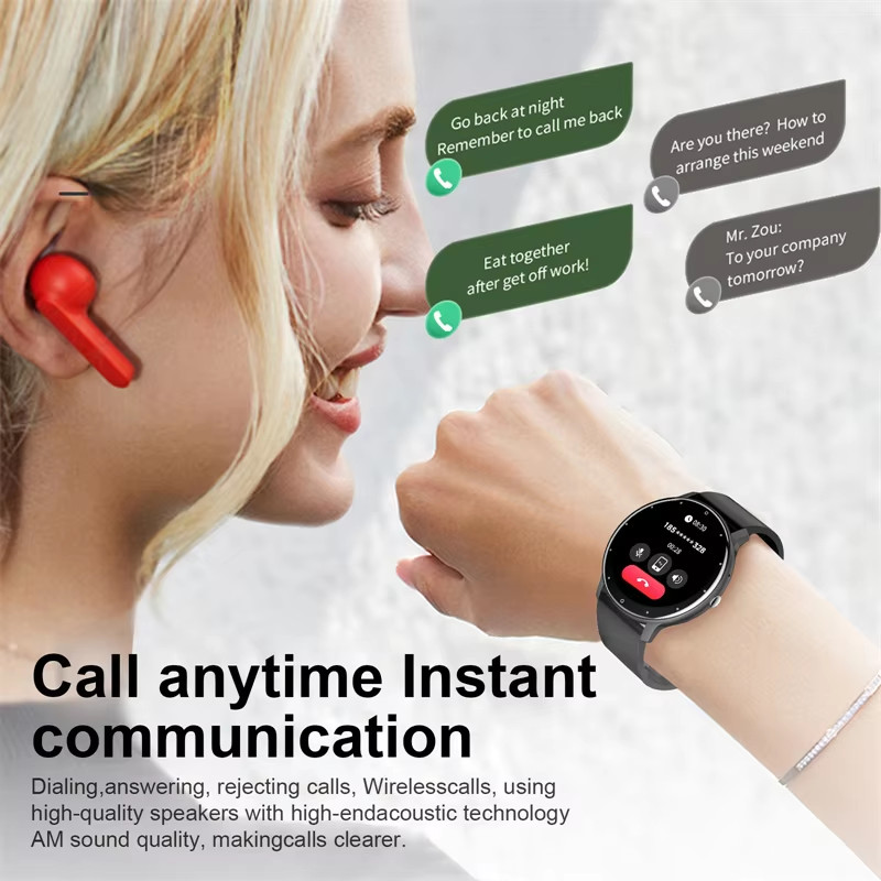 Smart Watch Men Women Bluetooth Call Fitness Tracker Waterproof Sports Watch