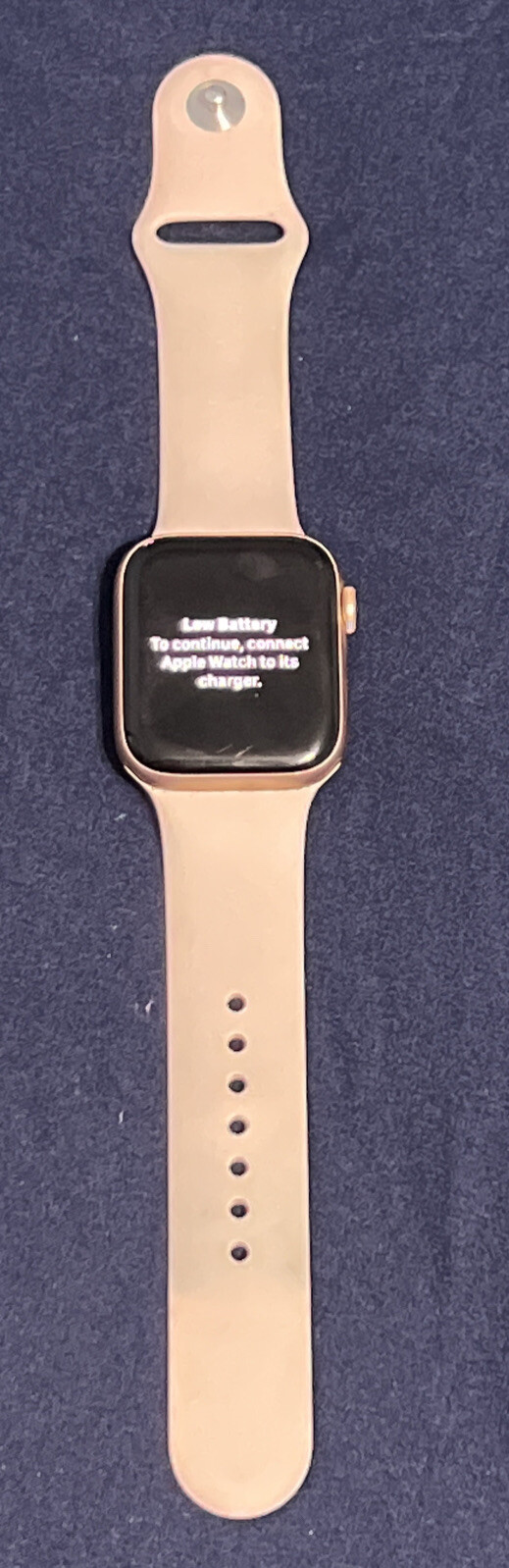 Apple Watch Series 5 44mm Gold-Tone Aluminium Case with Pink Sand Sport Band…