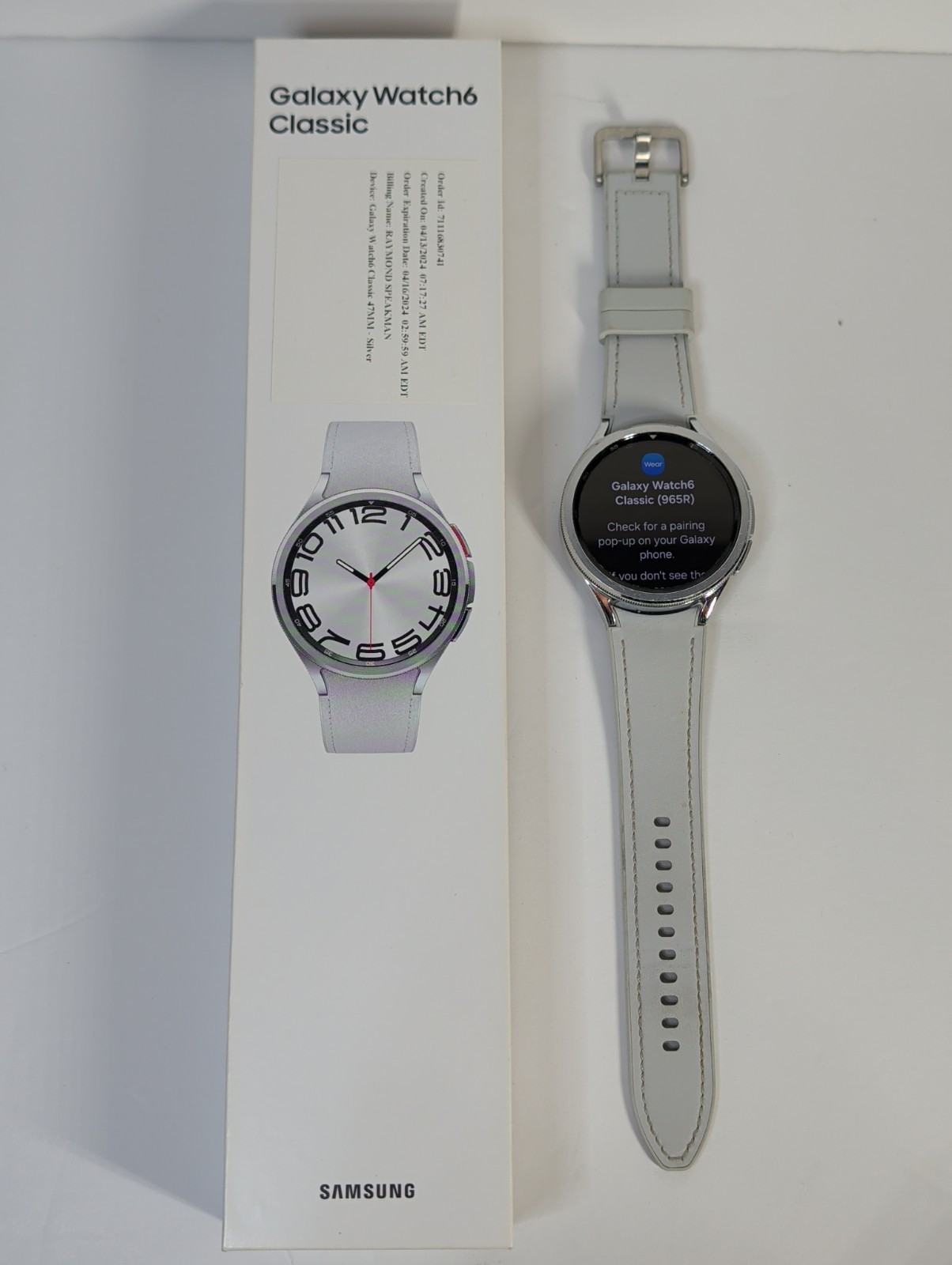 Two (2) Samsung Watches – Samsung Galaxy Watch 6 – Classic 47mm LTE & 40mm LTE